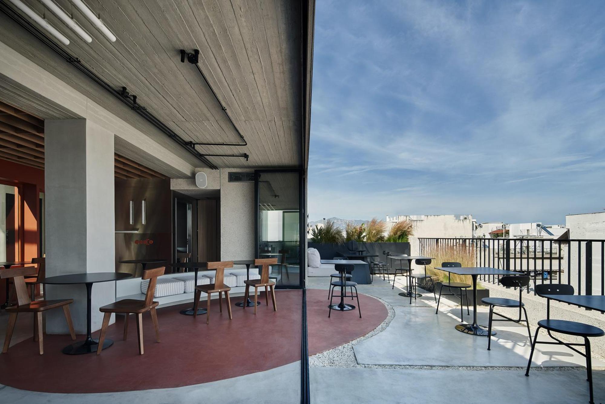 The Newel Psychiko Hotell Aten Exteriör bild The rooftop of the building